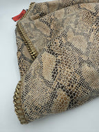 STELLA MCCARTNEY Falabella Grande Vegan Reptile Skin Handbag