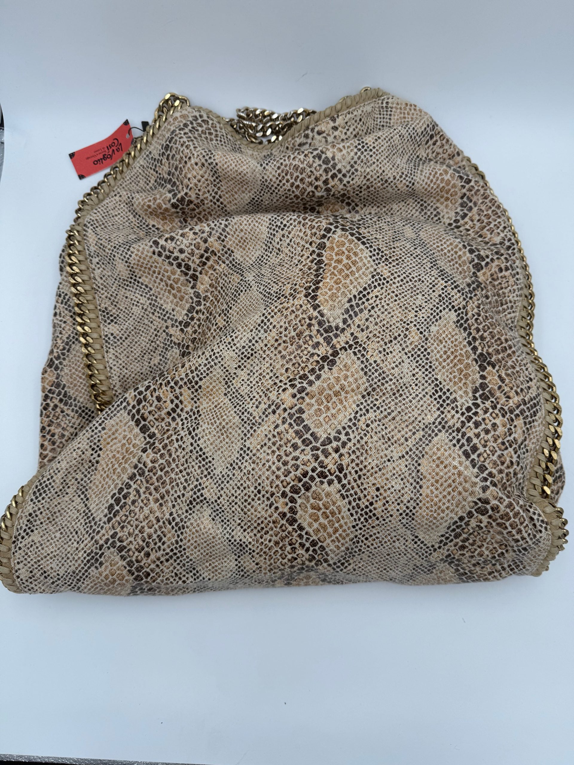 STELLA MCCARTNEY Falabella Grande Vegan Reptile Skin Handbag