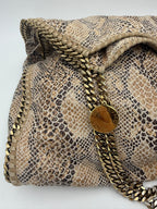 STELLA MCCARTNEY Falabella Grande Vegan Reptile Skin Handbag