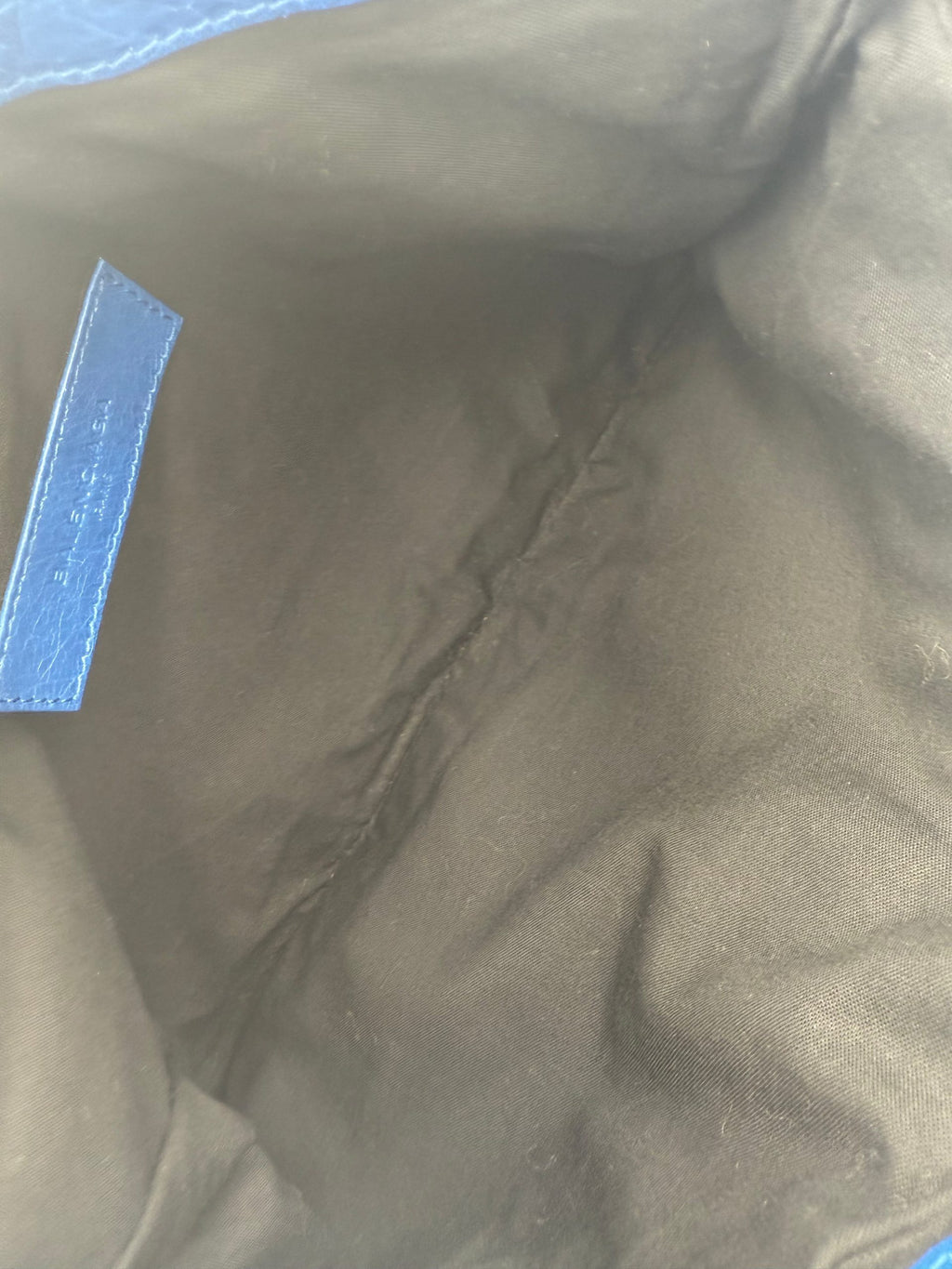 BALENCIAGA LE CAGOLE Blue Pouch