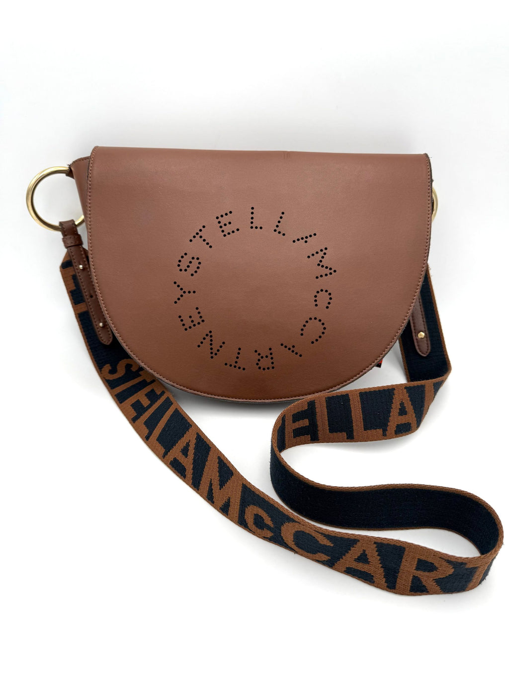 STELLA MCCARTNEY Mezzaluna Brown Bag