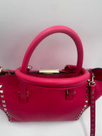 VALENTINO GARAVANI Rockstud Medium Pink Handbag