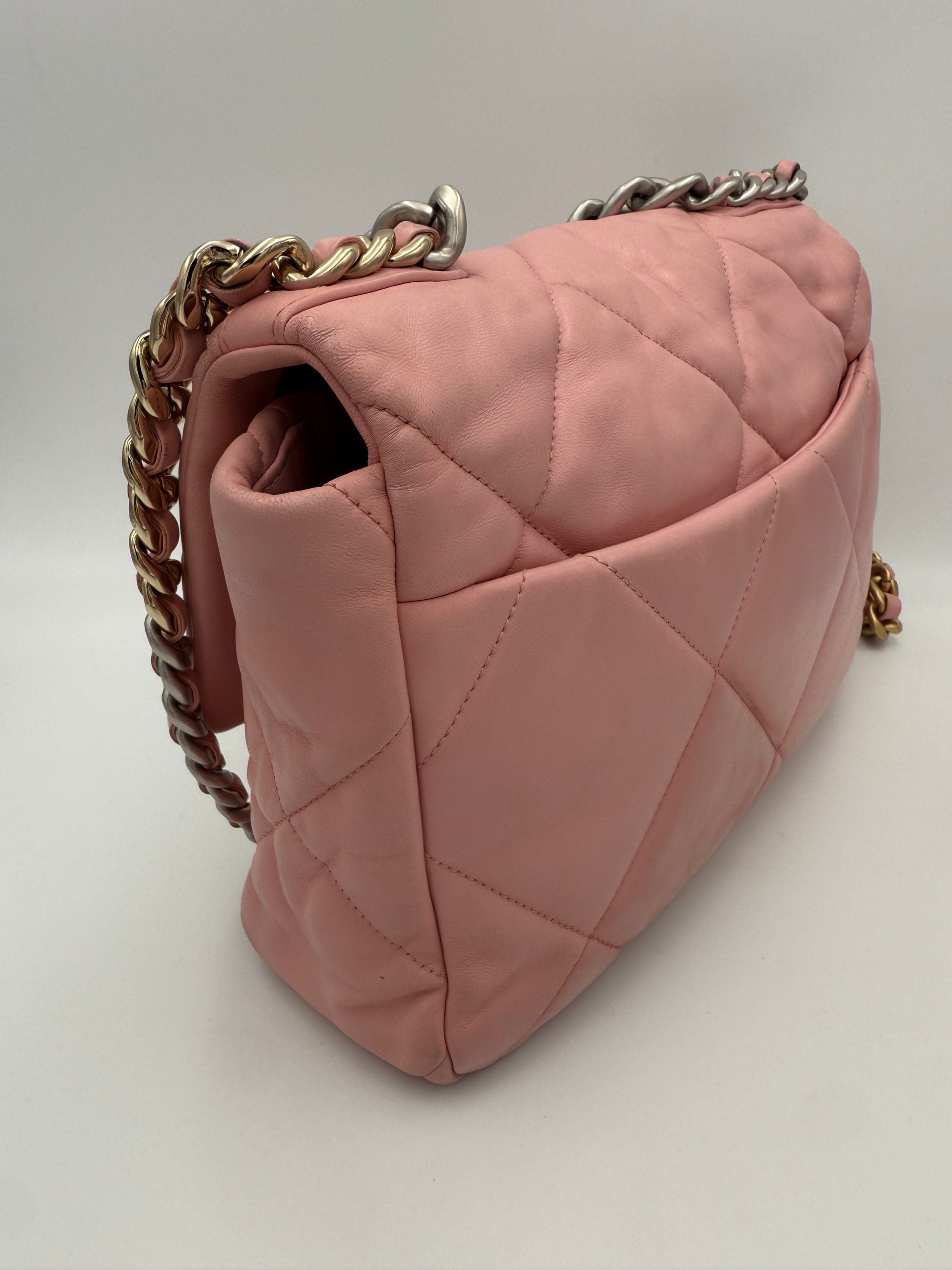 CHANEL 19 Medium Pink Handbag