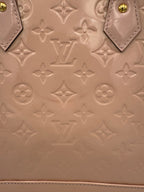 LOUIS VUITTON Alma MM Pink Patent Monogram Handbag