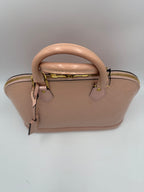LOUIS VUITTON Alma MM Pink Patent Monogram Handbag