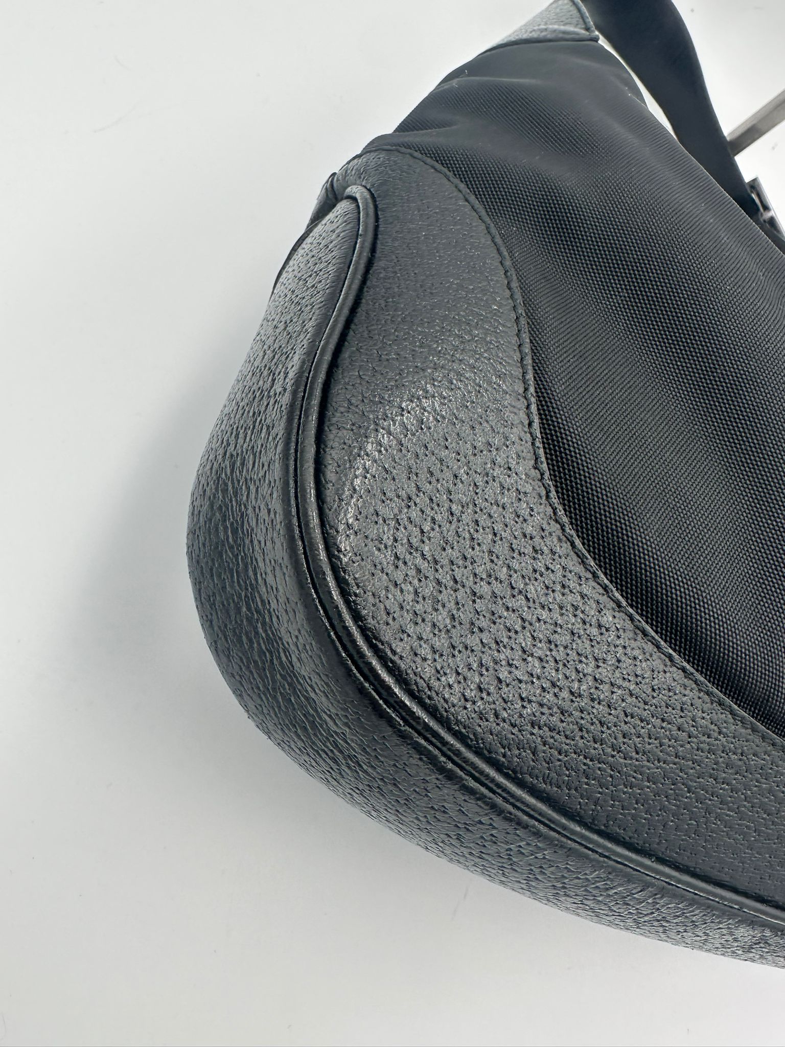 GUCCI JACKIE Leather and Fabric Handbag
