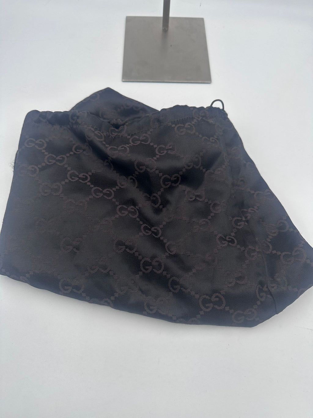 GUCCI JACKIE Leather and Fabric Handbag