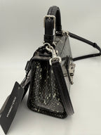 DOLCE & GABBANA Monica Python and Patent Handbag