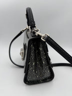 DOLCE & GABBANA Monica Python and Patent Handbag