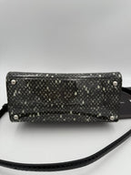 DOLCE & GABBANA Monica Python and Patent Handbag