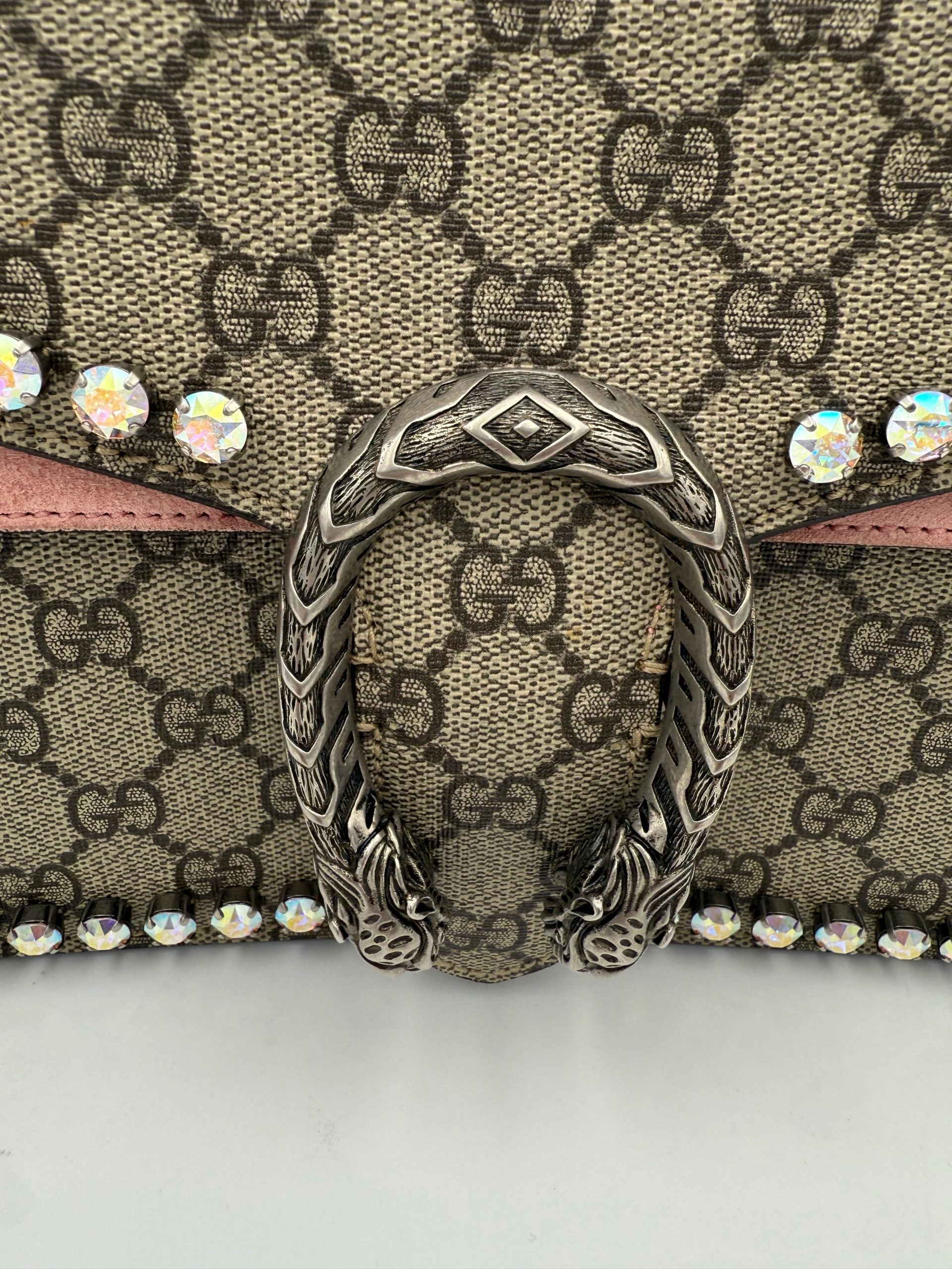 GUCCI DIONYSUS GG Supreme with Brilliants Handbag