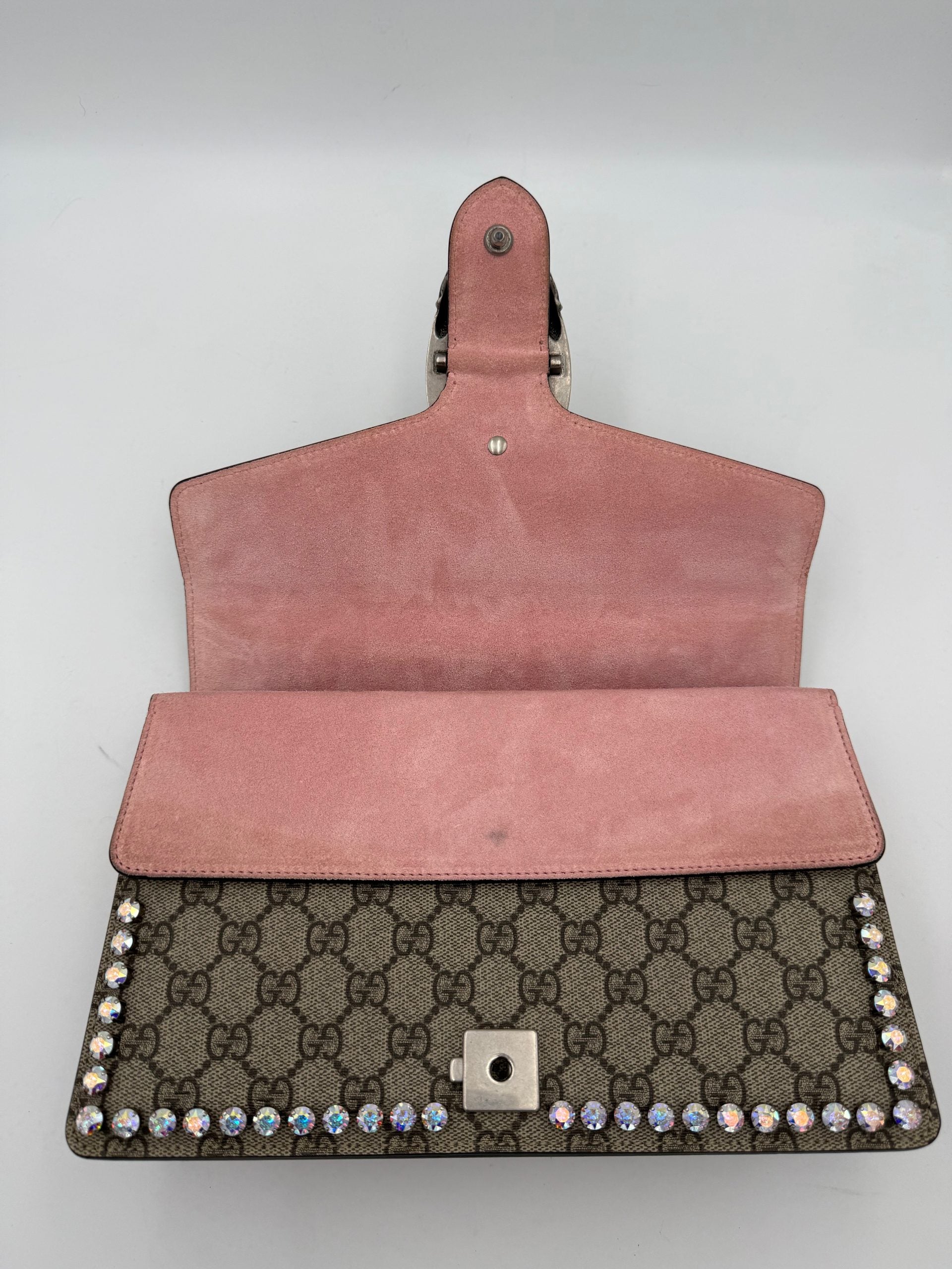 GUCCI DIONYSUS GG Supreme with Brilliants Handbag