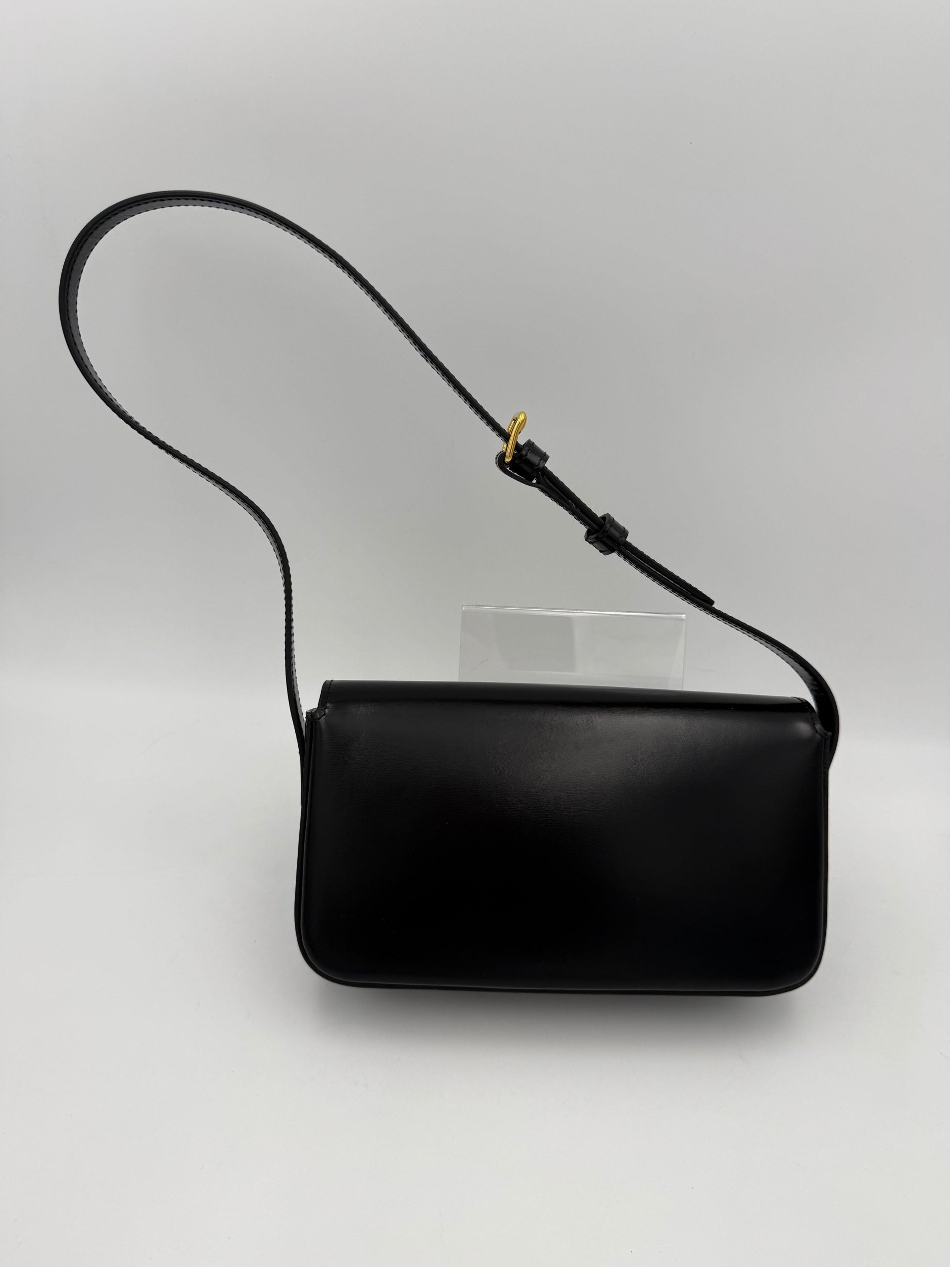 CELINE CLAUDE TRIOMPHE Black Handbag