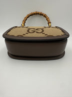 GUCCI BAMBOO 1947 GG Canvas Handbag