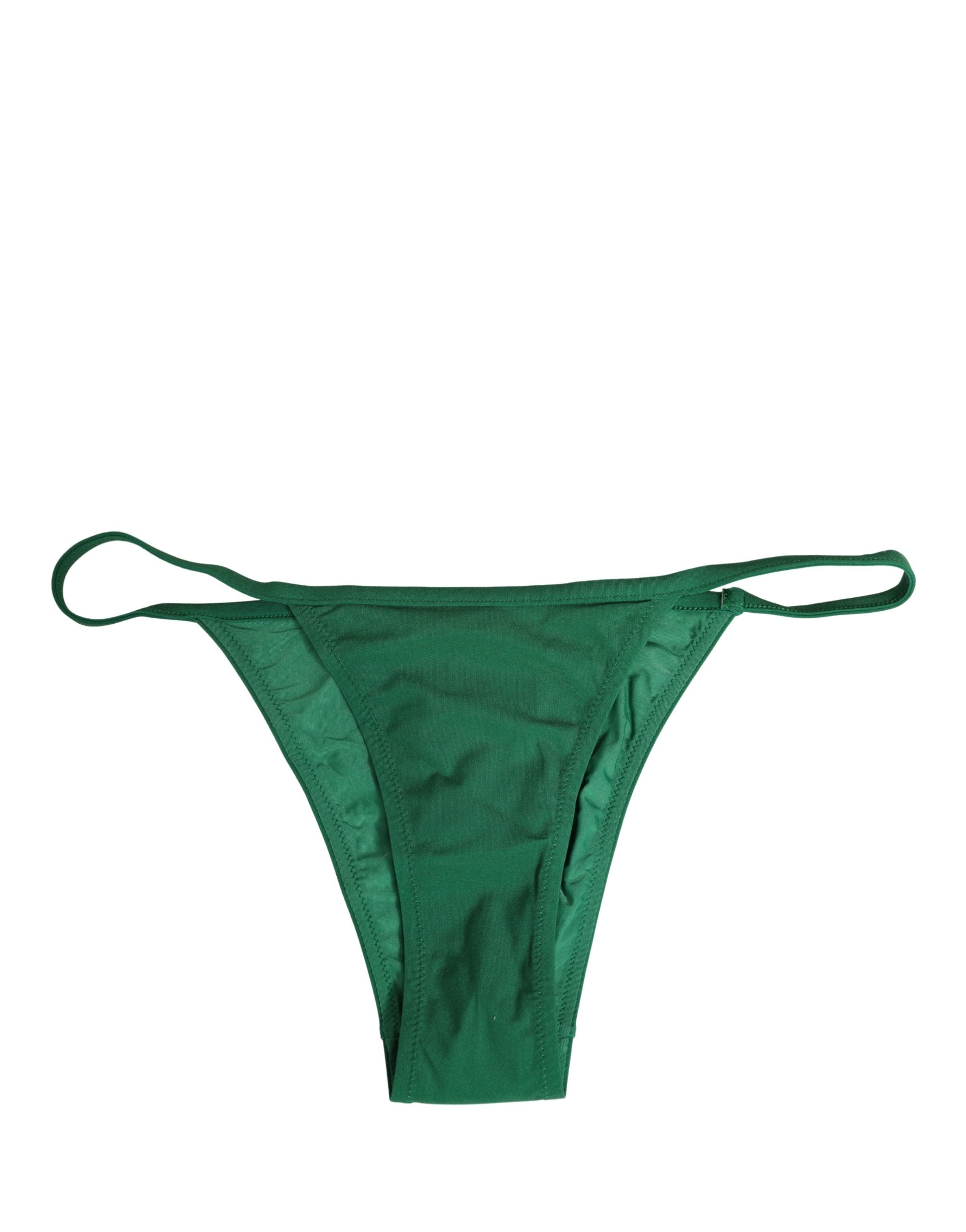 Green Nylon Bottom Beachwear Bikini Swimwear