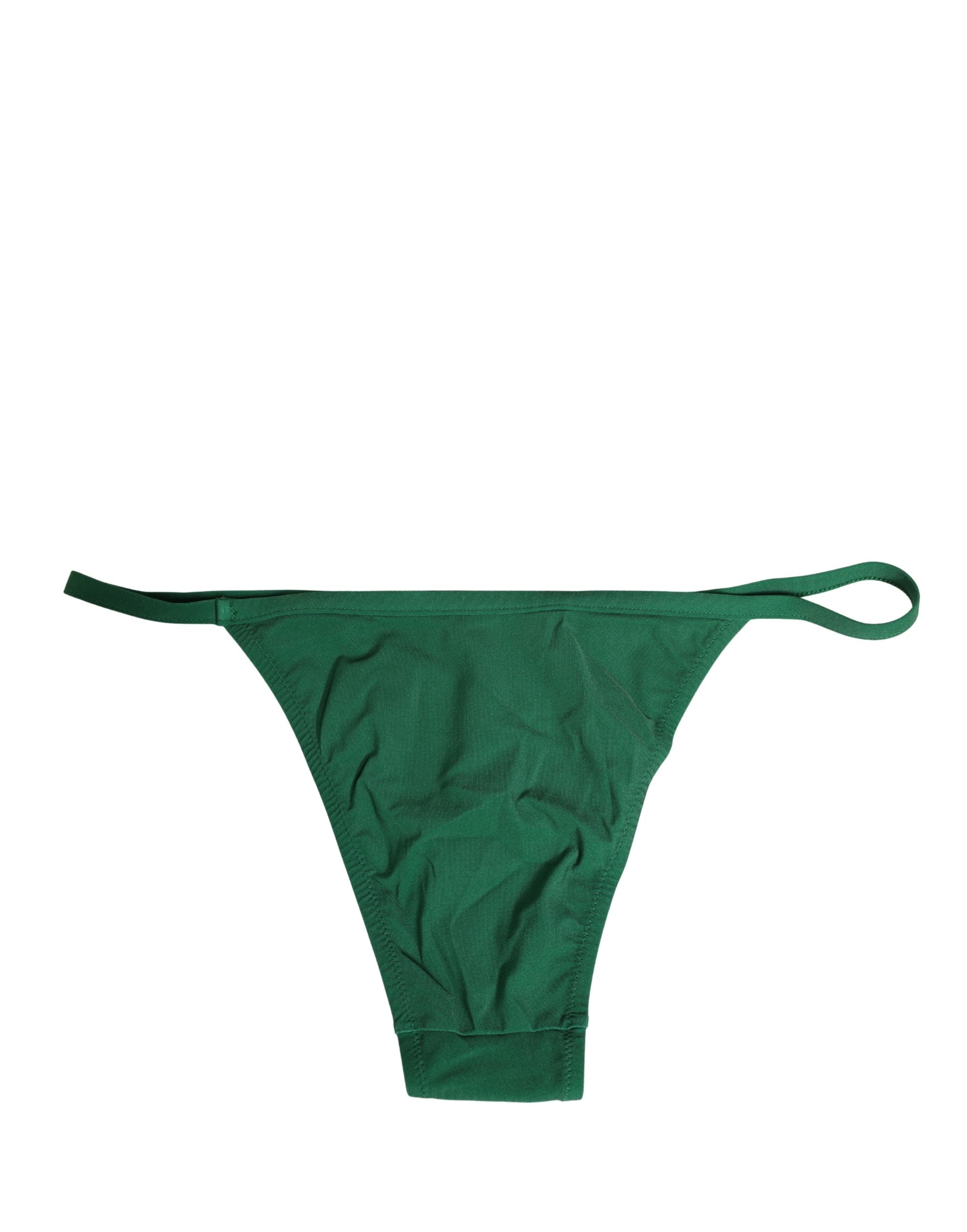Green Nylon Bottom Beachwear Bikini Swimwear