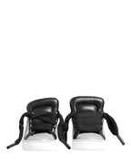 Gray Leather Low Top Lace Up Sneakers Shoes