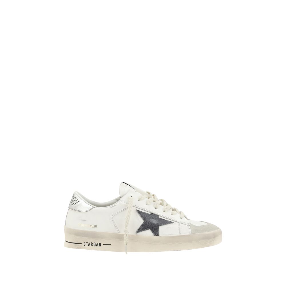 White Calf Leather Bos Taurus Low Top Sneakers