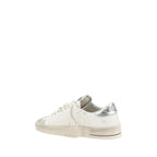 White Calf Leather Bos Taurus Low Top Sneakers
