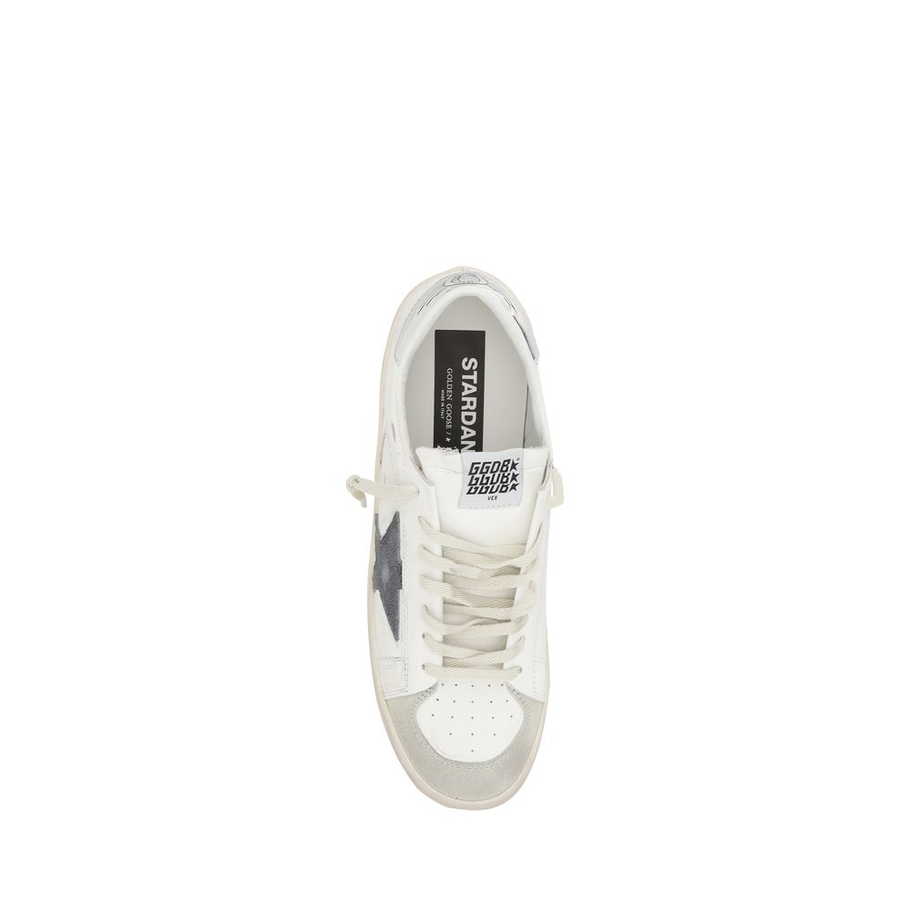 White Calf Leather Bos Taurus Low Top Sneakers