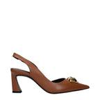 Brown Leather High Heel Pumps