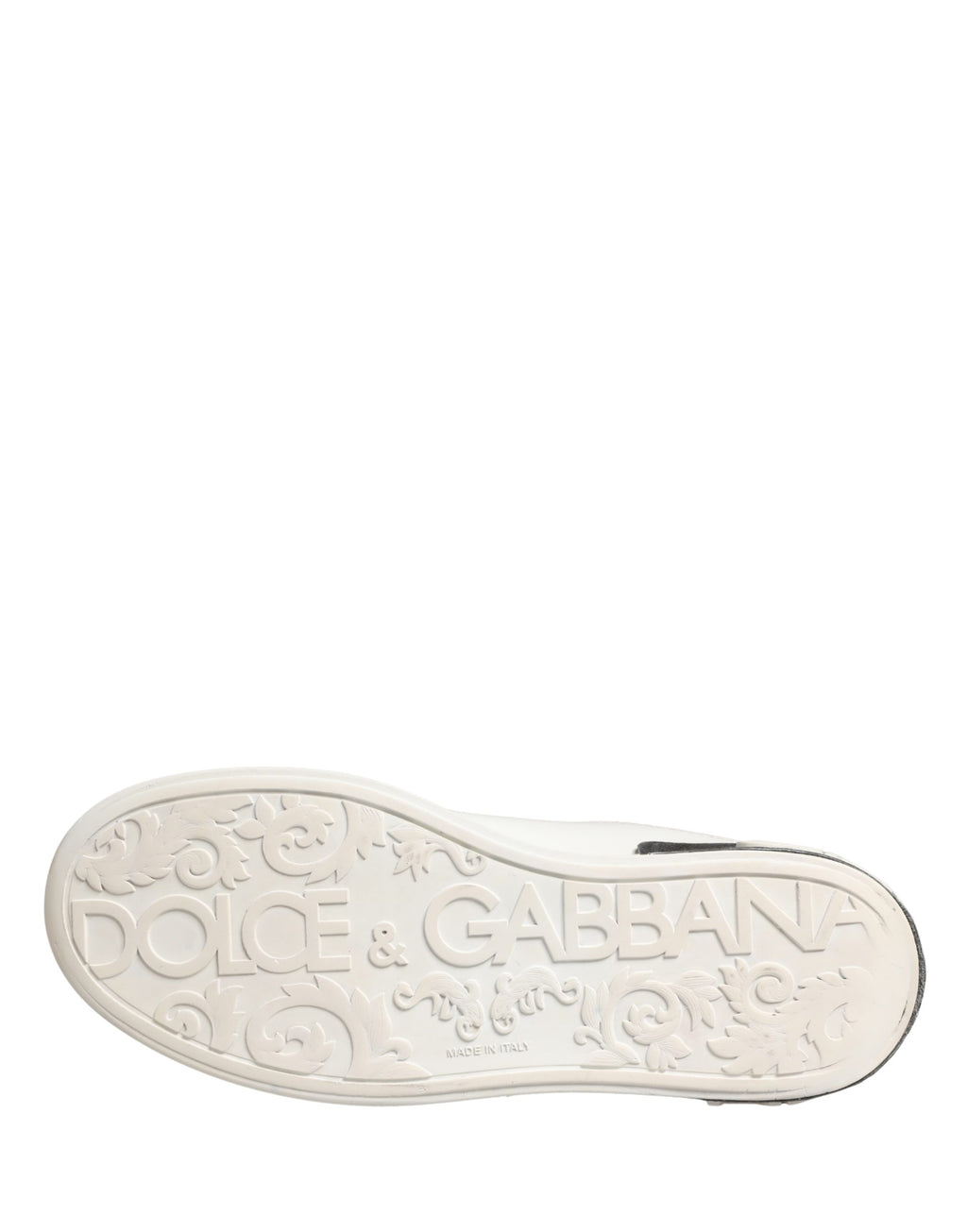 White Black Portofino Leather Sneakers Shoes