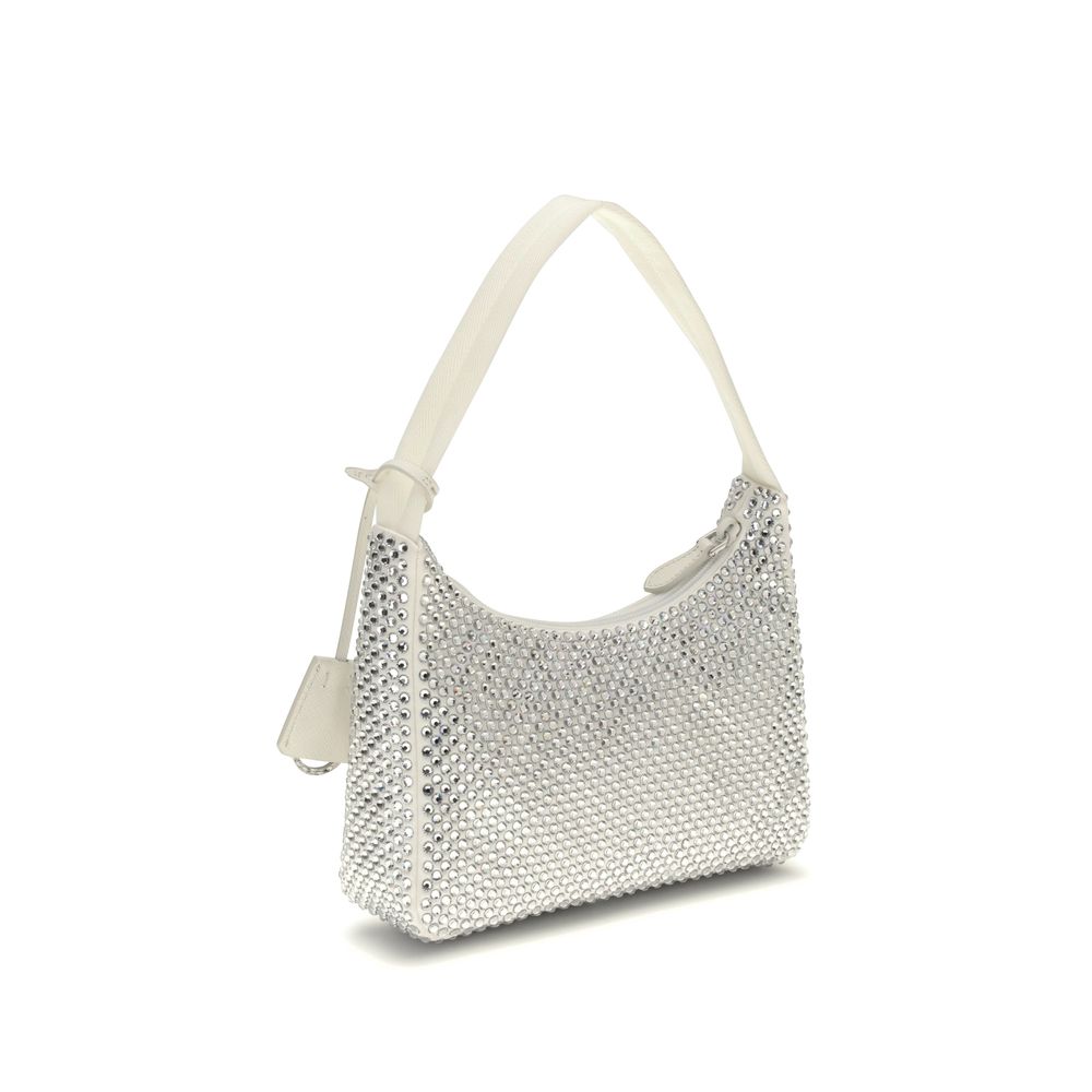 White Viscose Shoulder Bag