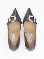 Storm Grey Patent Leather Chery 85 Pumps