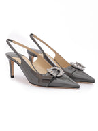 Storm Grey Patent Leather Chery SB 65 Pumps