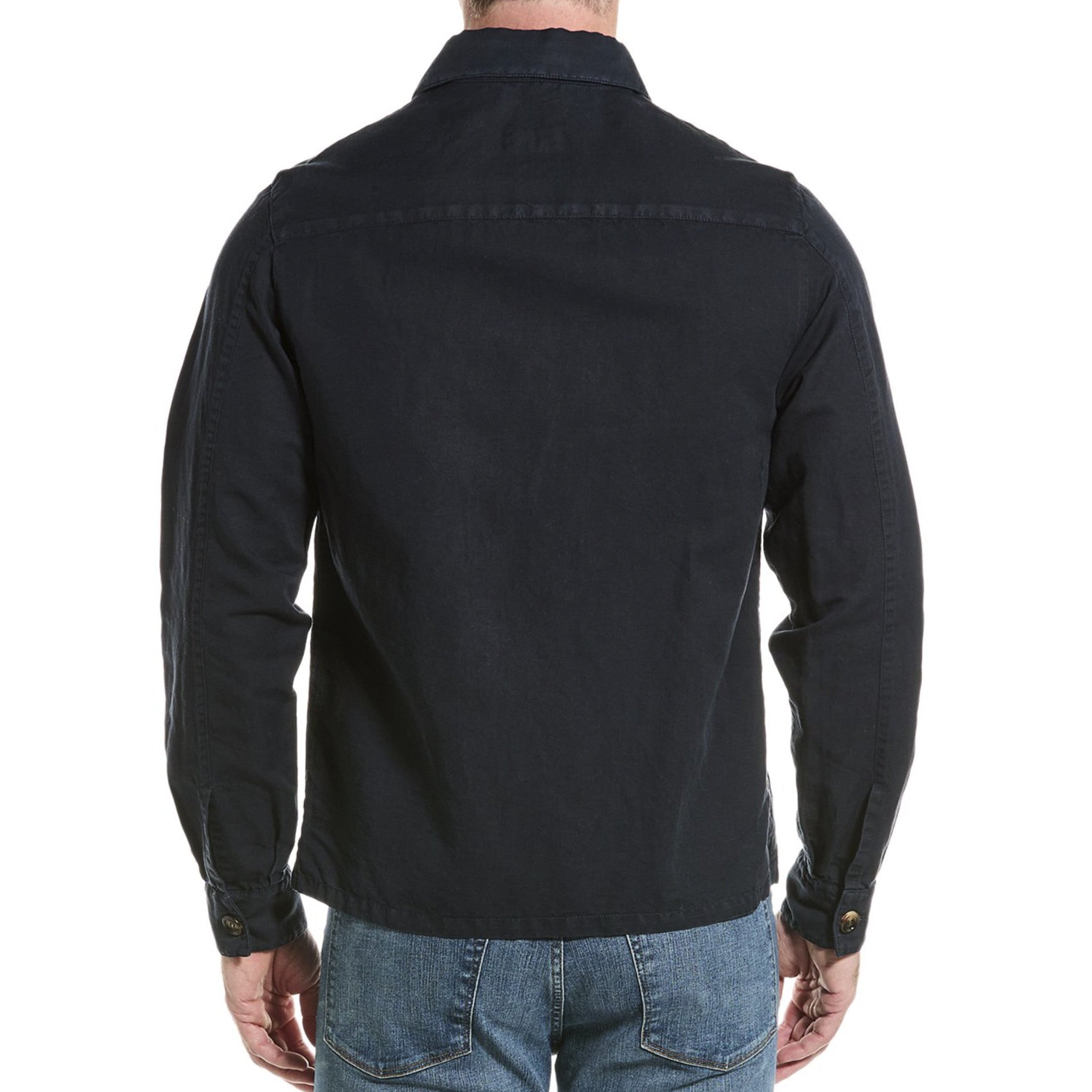 Blue Linen Sweatshirt