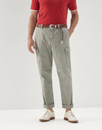Green Cotton Cargo Pants