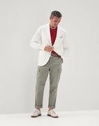 Green Cotton Cargo Pants