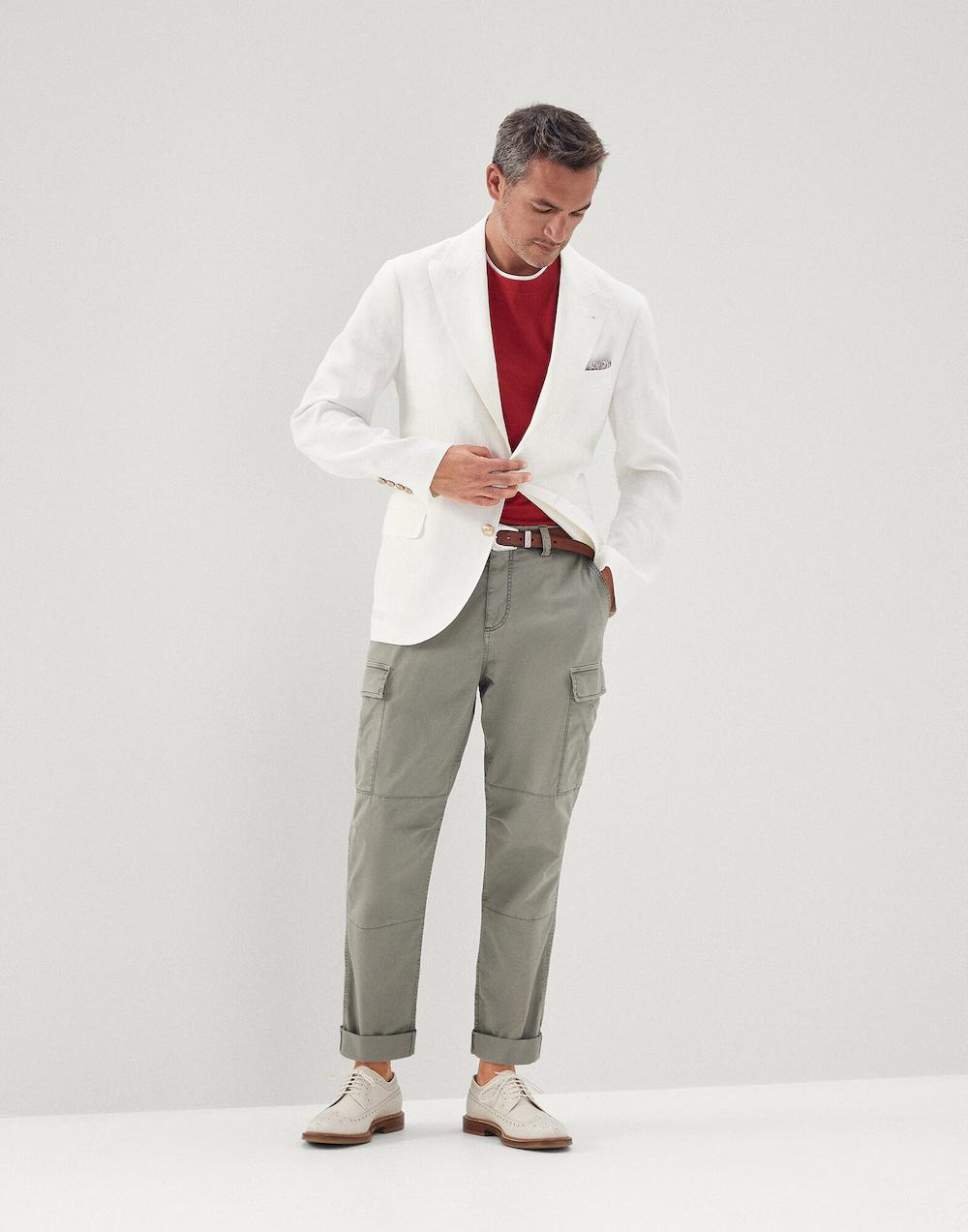 Green Cotton Cargo Pants