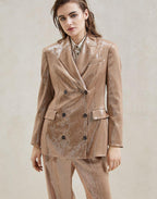 Beige Acetate Blazer