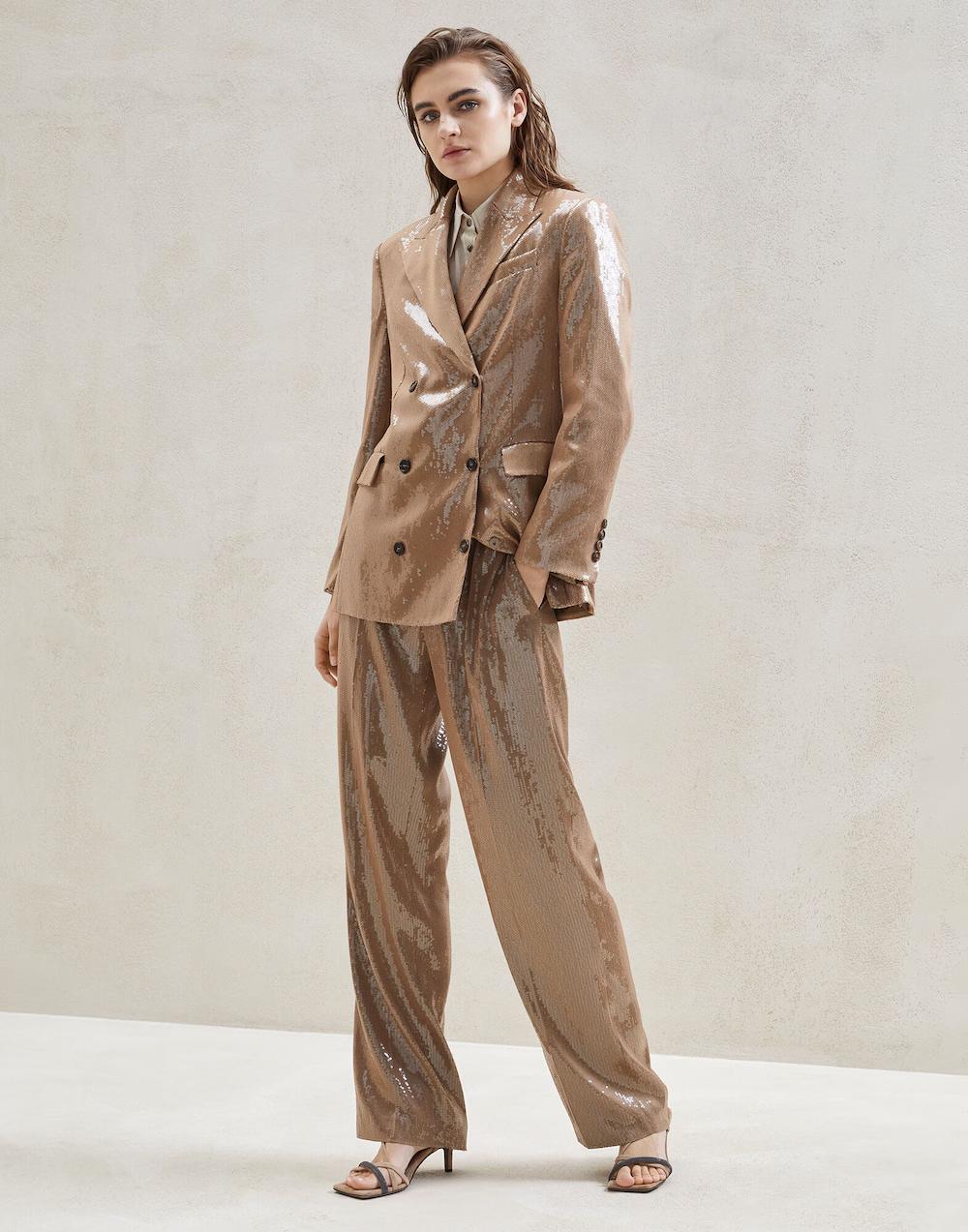 Beige Acetate Blazer