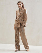 Beige Acetate Blazer