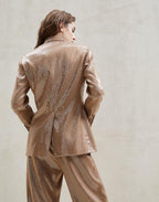 Beige Acetate Blazer