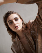 Beige Acetate Blazer