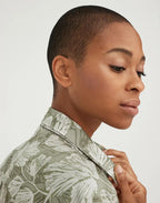 Bicolor Silk Pattern Shirt