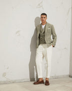 Army Linen Sleveless Jacket