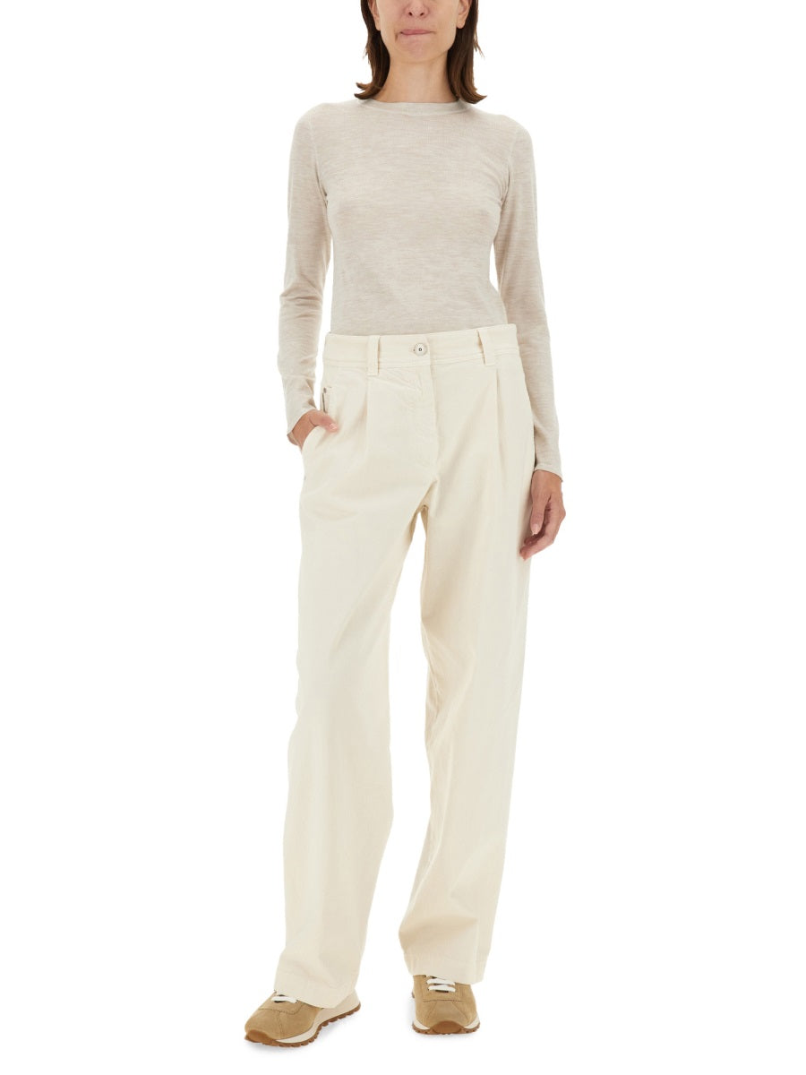 White Cotton Pants