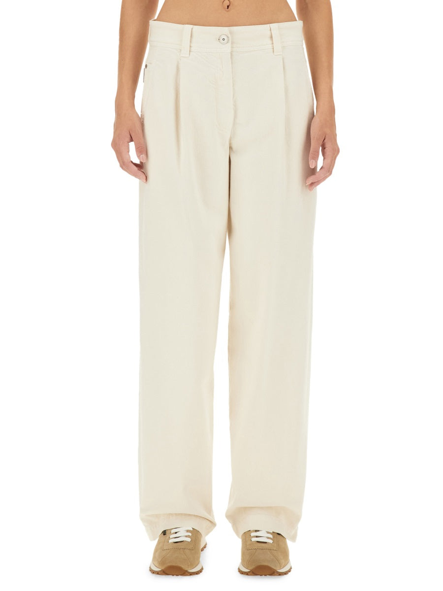 White Cotton Pants