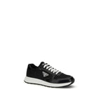 Black Recycled Polyamide Athletic Sneakers