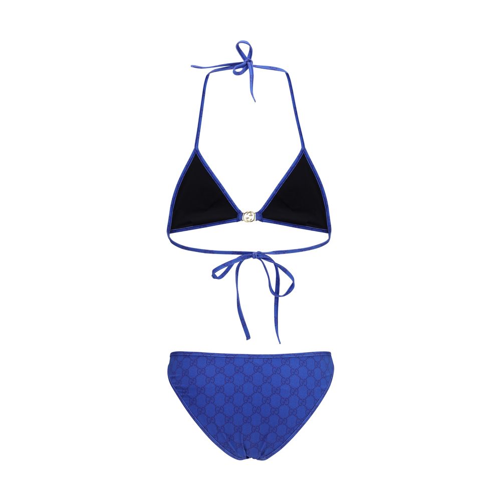 Blue Polyamide Bikini