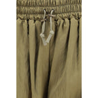Bicolor Viscose Bermuda Shorts