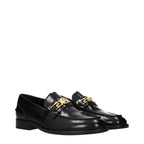 Black Leather Slip-On Loafers