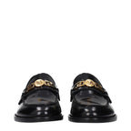 Black Leather Slip-On Loafers