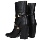 Black Leather Ankle Boots