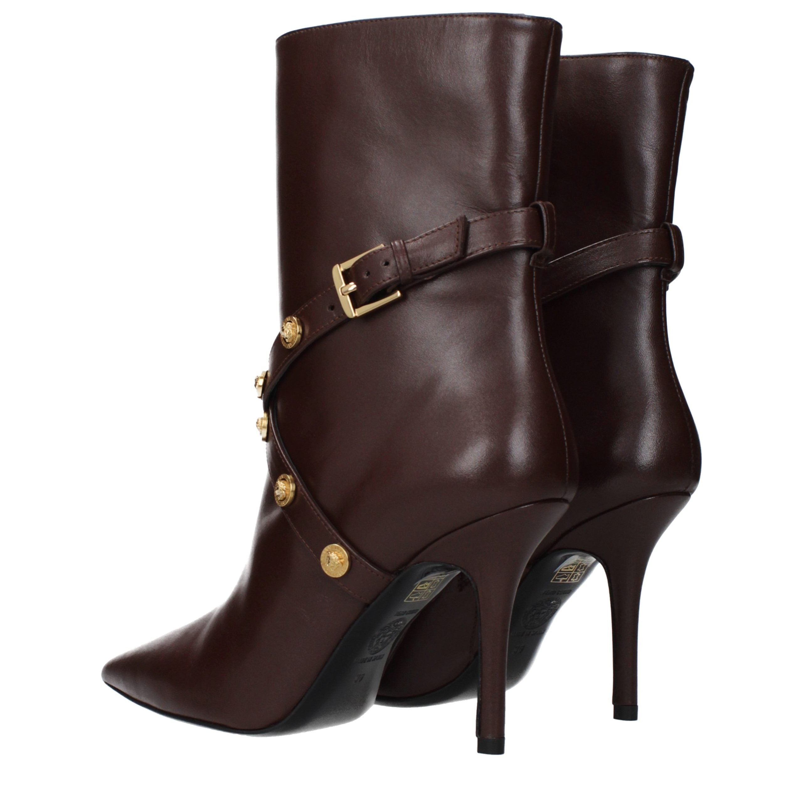 Brown Leather Ankle Boots