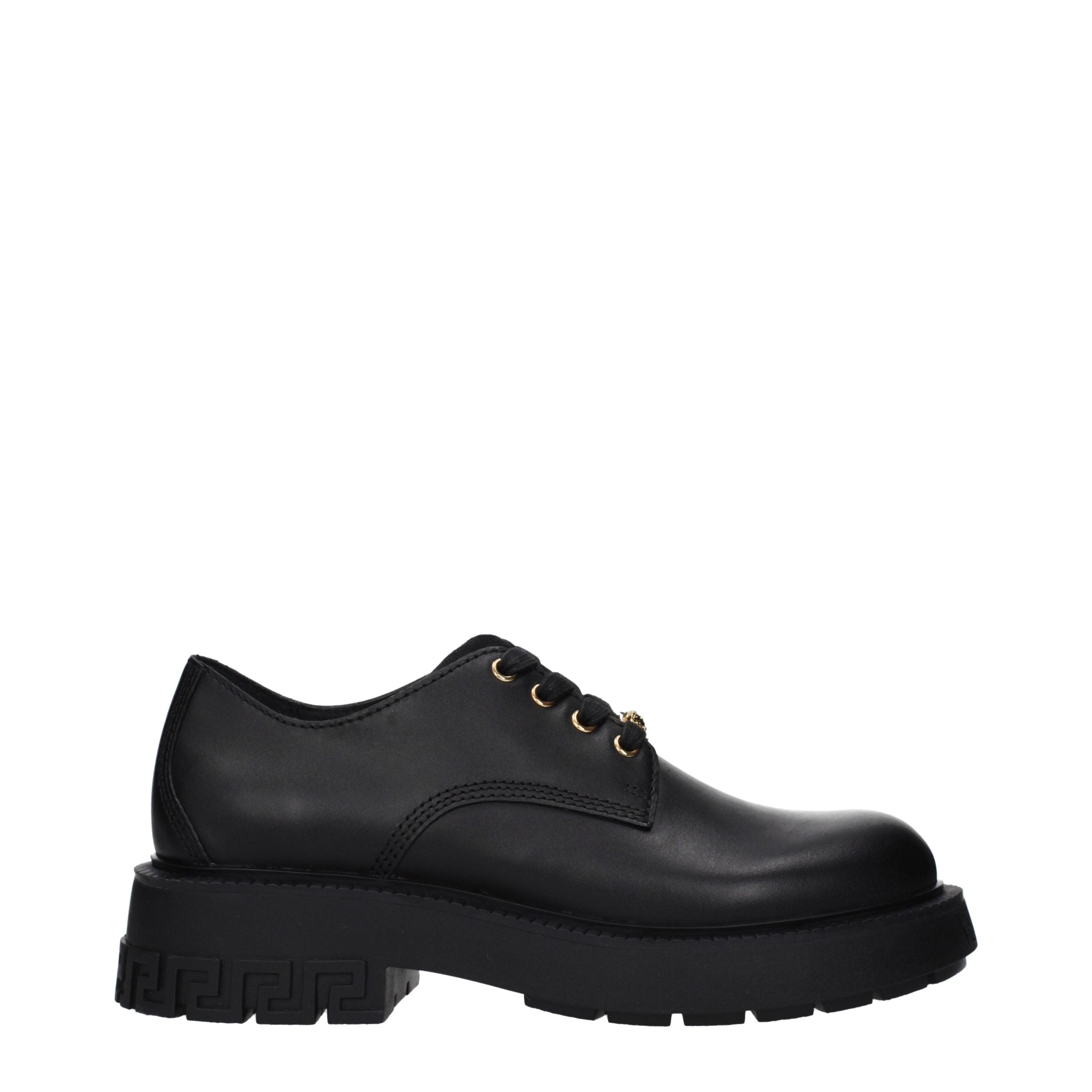 Black Leather Oxfords And Derbies